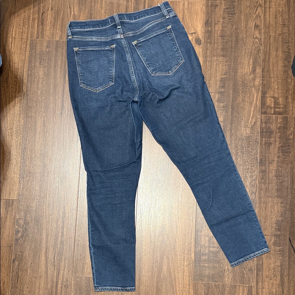 Abercrombie & Fitch Dark Blue High Rise Jeans - Picture 3 of 4